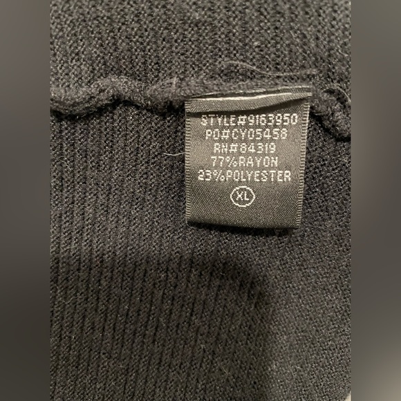 Cyrus Black Open Front Cardigan in Size XL - Picture 3 of 4